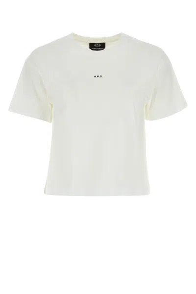 Apc T-shirt Boxy Micro Logo-m Nd A.p.c. Female In White