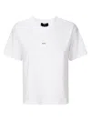 Apc Jade Cotton T-shirt Ribbed Collar In White/black