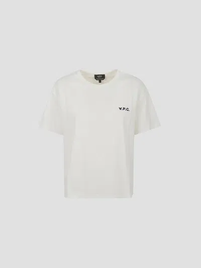 Apc A.p.c. T-shirt Boxy Petit Vpc In White
