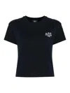 Apc A.p.c. Boxy Rue Madame Cotton Crew-neck T-shirt In Dark Blue
