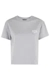Apc Boxy Rue Madame T-shirt In Tpa Heathered Grey White