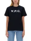 Apc A.p.c. T-shirt Con Logo In Blue