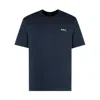 Apc A.p.c. T-shirt Boxy Petit Vpc In Dark Navy Ecru