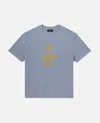 Apc A. P.c. Davy Logo Graphic Tee In Blue