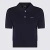 Apc A.p.c. Dark Navy Cotton T-shirt