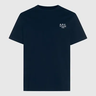 APC A.P.C. DARK NAVY COTTON T-SHIRT