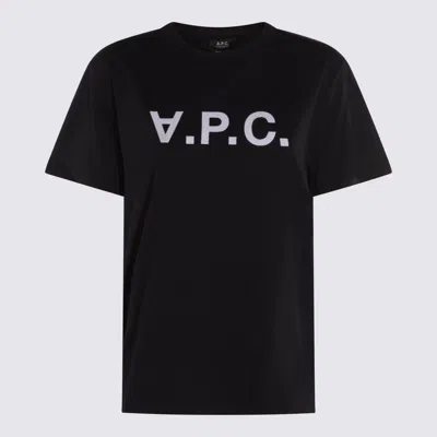 APC A.P.C. DARK NAVY COTTON T-SHIRT