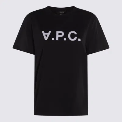 APC A.P.C. DARK NAVY COTTON T-SHIRT