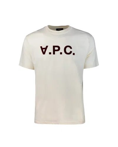 Apc Grand Vpc Ecru T-shirt In Alg