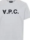 Apc A.p.c. Standard Big Vpc T-shirt Clothing In Grey