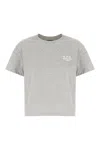 Apc Boxy Rue Madame T-shirt In Gris Chine Blanc