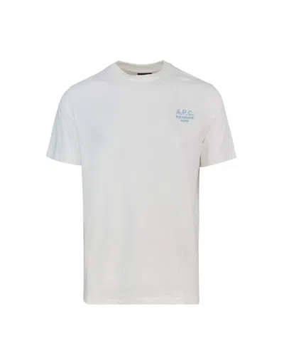 Apc T-shirt In Cotone Bianca In White