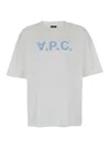 Apc White Oversized T-shirt With Vpc Print In White