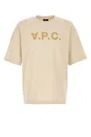 Apc Cotton Oversize T Shirt Short Sleeves Crew Neck In Neutral