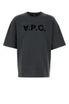 Apc Graphite Cotton Oversize T-shirt In Gray