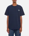 Apc A.p.c. Standard Rue Madame Cotton Crew-neck T-shirt In Blue