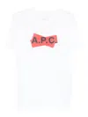 Apc Graphic Logo T Shirt Crew Neck In White