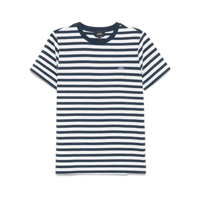 Apc A.p.c. T-shirt Standard  Brodee Raye In Navy