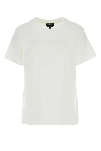 Apc T-shirt Standard  Brodee-m Nd A.p.c. Female In White