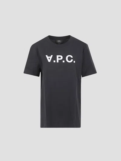 Apc A.p.c. T-shirt Standard Grand Vpc In Black