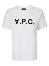 Apc A.p.c. T-shirt Standard Grand Vpc Gots In Blanc/dark Navy