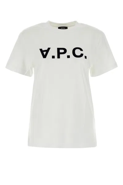 APC A.P.C. WHITE COTTON T-SHIRT