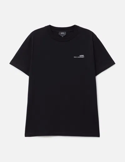 Apc T-shirt Standard Item Gots In Black