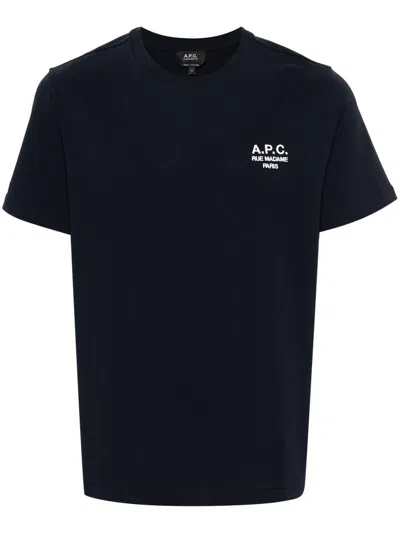 Apc A.p.c. T-shirt Standard Rue Madame Gots Clothing In Blue