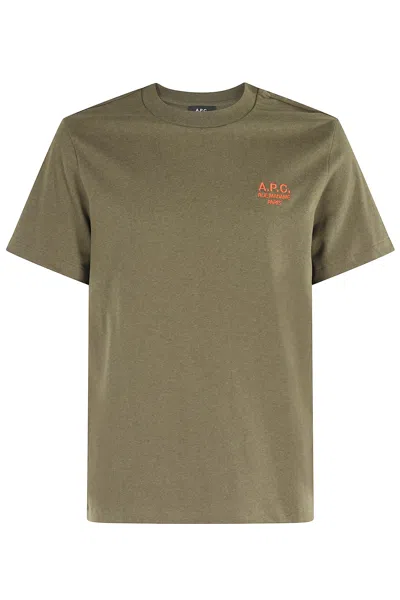 Apc T-shirt Standard Rue Madame Gots In Green