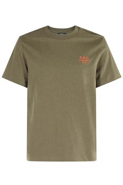 Apc A.p.c. Green T-shirts & Vests - T-shirts Men