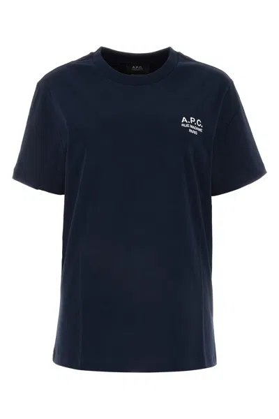 Apc T-shirt Standard Rue Madame-xl Nd A.p.c. Female In Tiq Dark Navy/ecru
