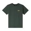 Apc Logo-print T-shirt In Kaf Vert Fonce