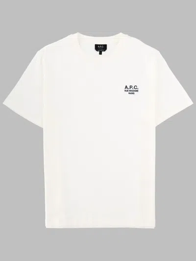 A.p.c. Rue Madame Heavy Cotton Standard T-shirt In White