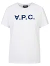 Apc A.p.c. T-shirt Vpc Maxi Logo Bianca In White