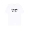 Apc Graphic Crew Neck Short Sleeve T-shirt In White