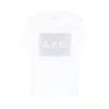 Apc A. P.c. Rectangular-shape-logo T-shirt In White
