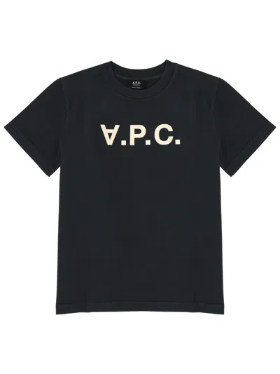 Apc T-shirt With Logo In Black