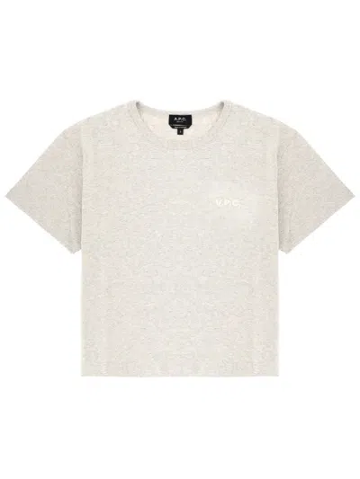 Apc T-shirt With Logo In Neutral