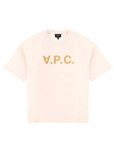 Apc A.p.c. T-shirt With Logo In Neutral