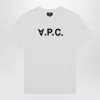 Apc White Oversized T-shirt With A.p.c. Print In Cotton Man In White