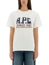 Apc A.p.c. T-shirt With Print Unisex In White