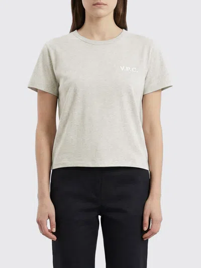 Apc T-shirt A. P.c. Damen Farbe Grau In Gray