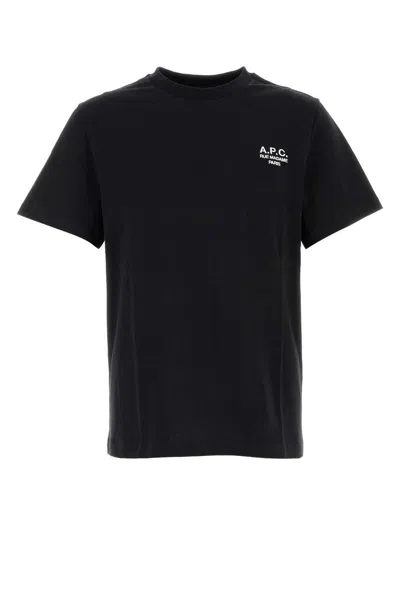 APC A.P.C. BLACK COTTON T-SHIRT