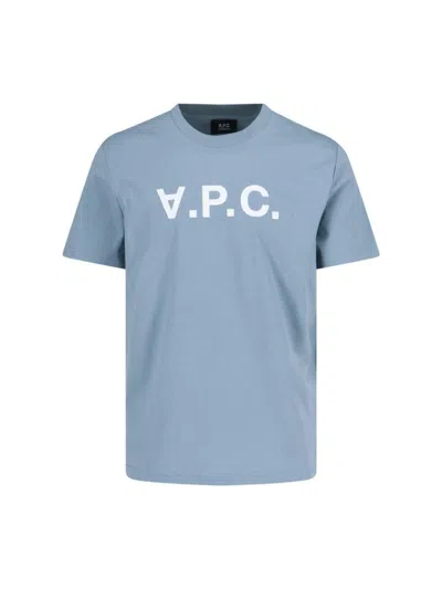 Apc A.p.c. T-shirts And Polos In Blue