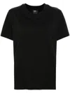 Apc Logo-embroidered T-shirt In Black