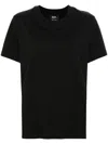 Apc Logo-embroidered T-shirt In Black