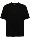 Apc Boxy Micro Logo Cotton Crew-neck T-shirt In Black