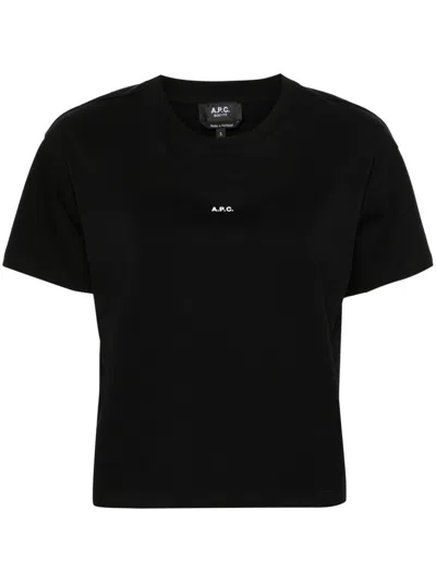 APC A.P.C. T SHIRTS AND POLOS BLACK