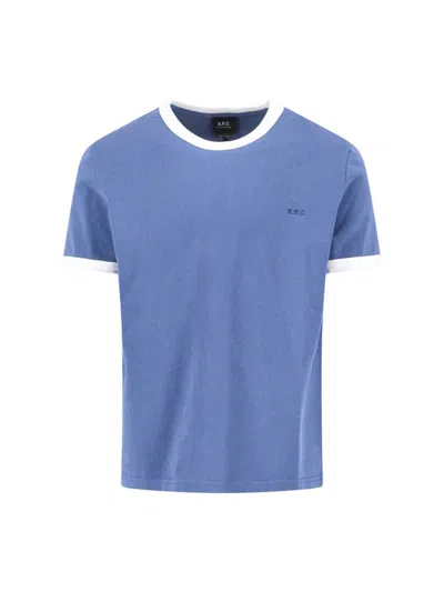 Apc A.p.c. T-shirts And Polos In Blue