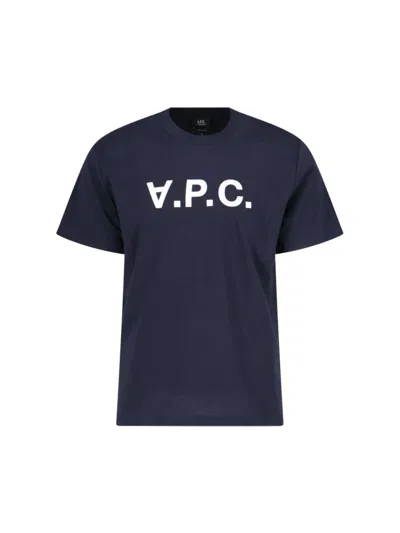 Apc A.p.c. T-shirts And Polos In Blue